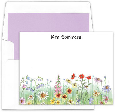 Wildflowers Flat Note Cards